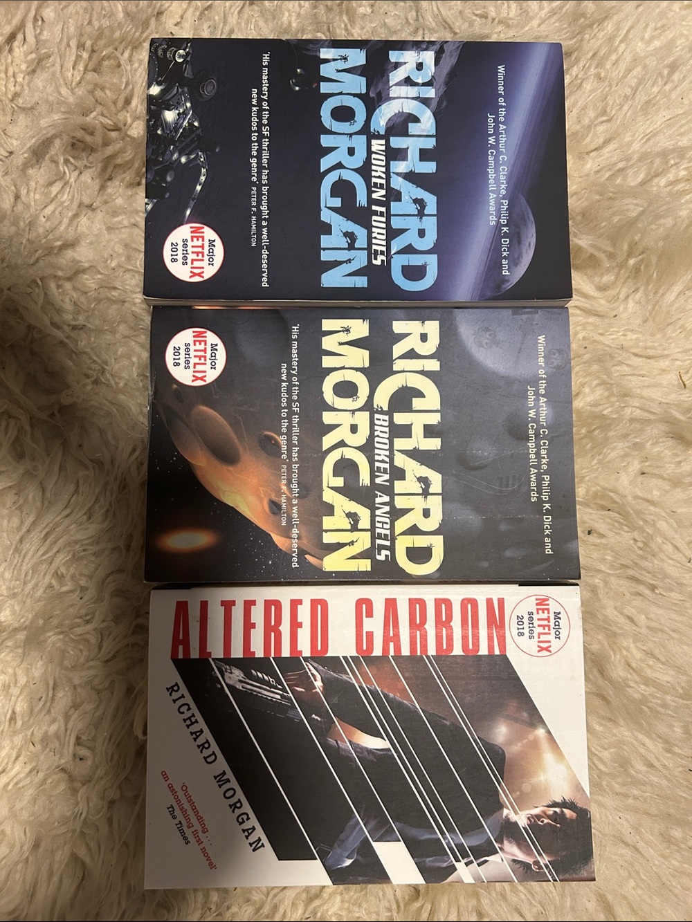 Altered Carbon & Series Paperback Set - White/Black/Cream Covers